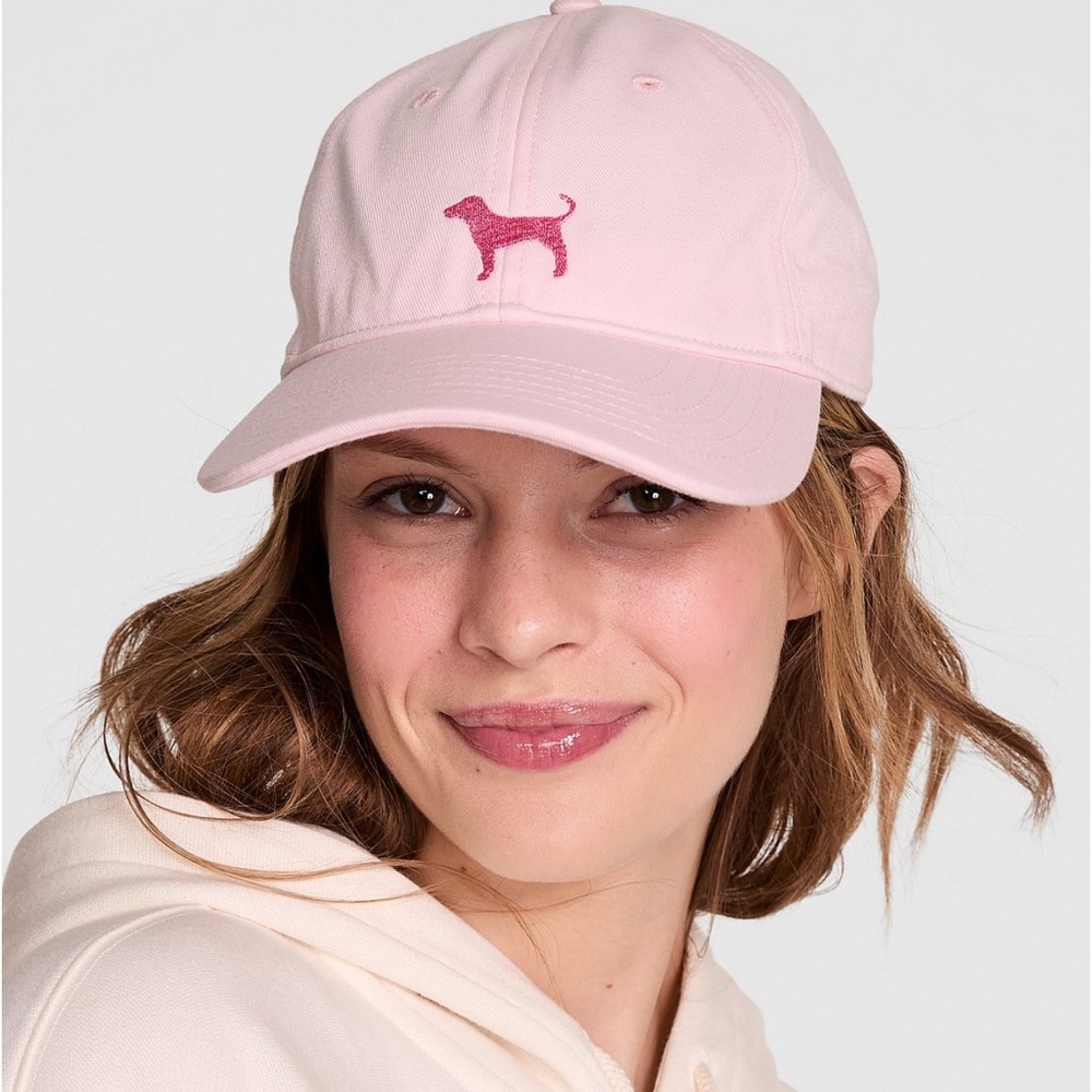 PINK Victoria's Secret Pink Dog Silhouette Cap